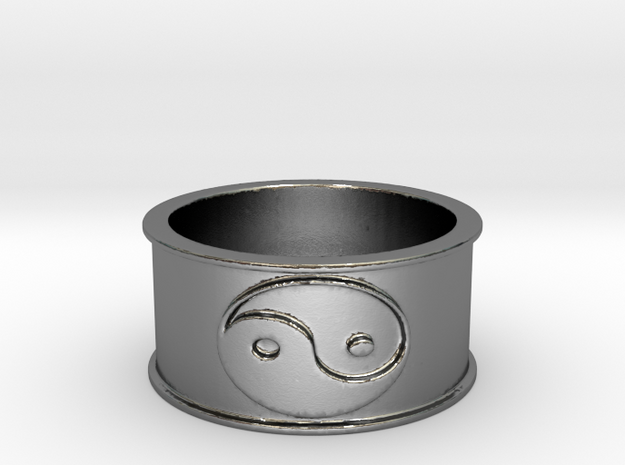 59 yin yan Ring Size 6 in Polished Silver