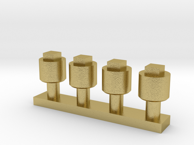 Dummy Pipe plug  in Natural Brass