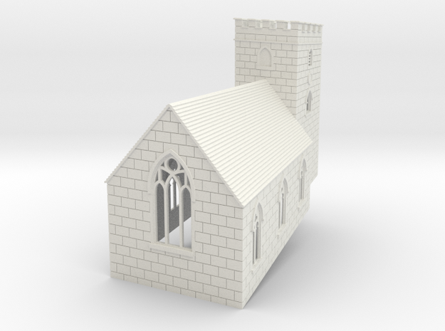 ps100-3d-perspective-church2 in White Natural Versatile Plastic