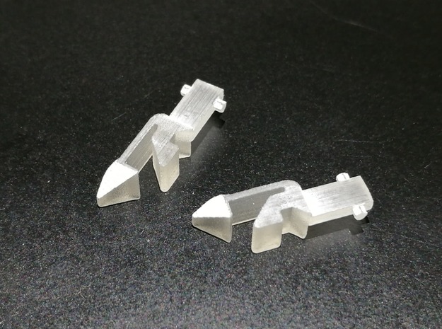 N scale NEM355 Clip coupler in Tan Fine Detail Plastic