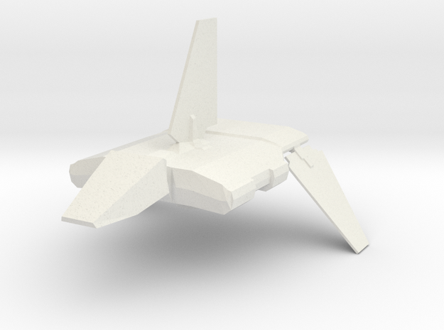 Micromachine Star Wars Sentinel class shuttle in White Natural Versatile Plastic