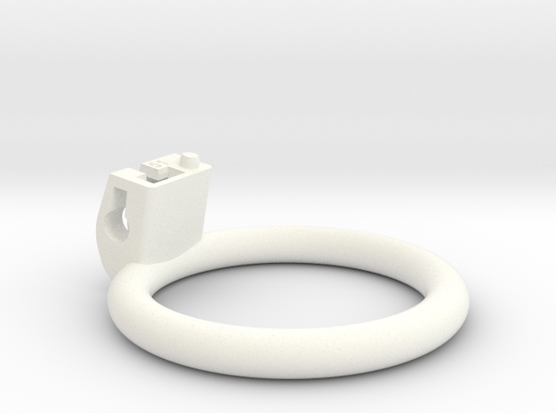 Cherry Keeper Ring - 51mm Flat in White Processed Versatile Plastic