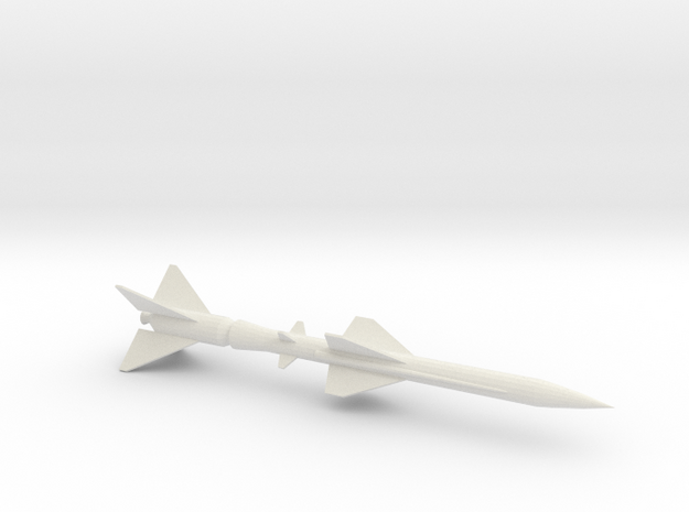 1/72 Scale  SA-2F Anti-Aircraft Missile in White Natural Versatile Plastic