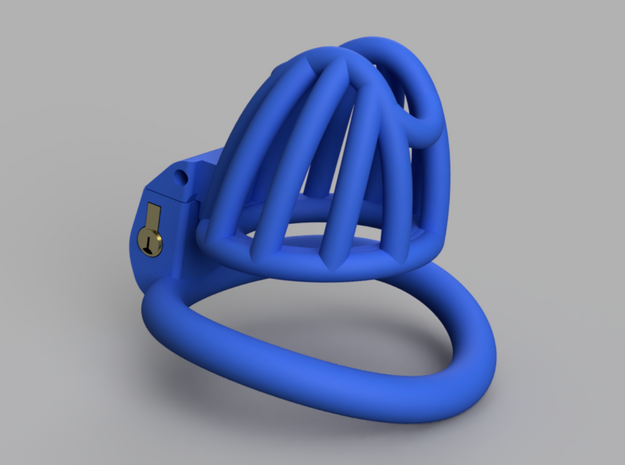 Cherry Keeper "Headlock" Cage - Small in Blue Processed Versatile Plastic: Medium
