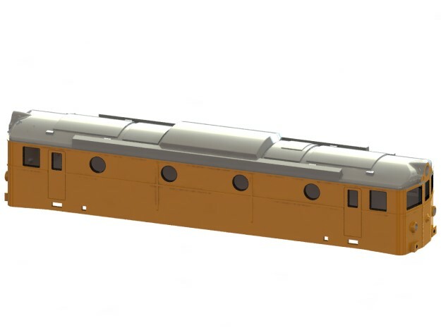 Swedish TGOJ electric locomotive type Ma - N-scale in Smooth Fine Detail Plastic