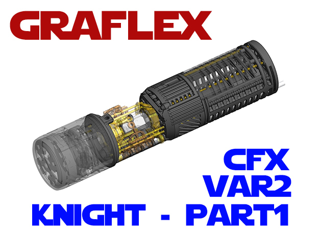 Graflex Knight Chassis - Var2 - Part 1 - CFX in White Natural Versatile Plastic