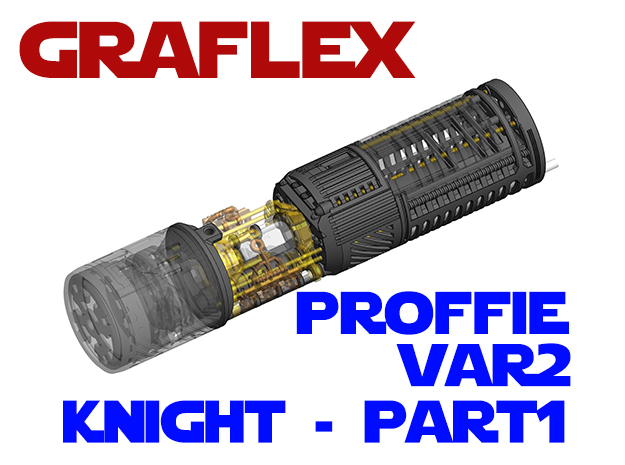 Graflex Knight Chassis - Var2 - Part 1 - Proffie in White Natural Versatile Plastic