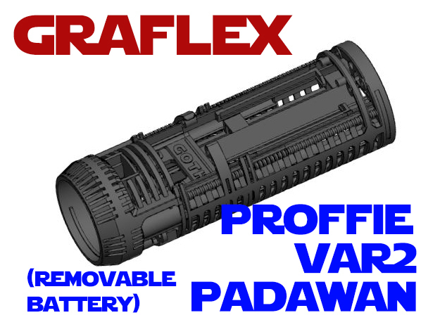 Graflex Padawan Var2 - Proffie in White Natural Versatile Plastic