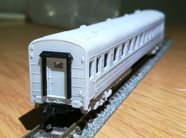 N scale Soviet railways compartment sleeper in Tan Fine Detail Plastic