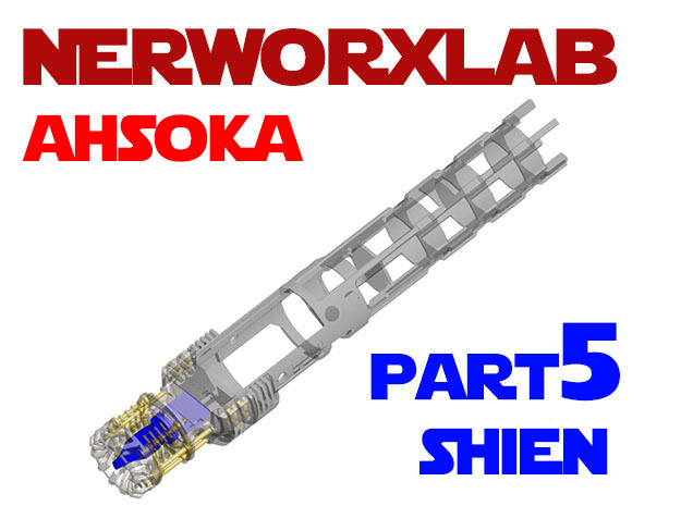 NWL Ahsoka - Shien Chassis Part5 in Clear Ultra Fine Detail Plastic
