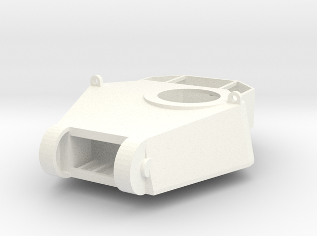 28mm SciFi tank cast turret in White Processed Versatile Plastic