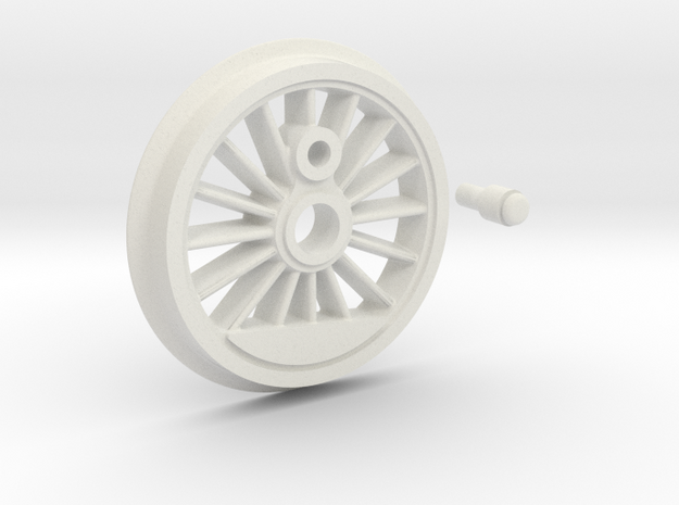 Marklin BR55 Drive Wheel - Insulated - PN 5713 in White Natural Versatile Plastic: 1:32