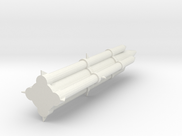 1/400 Scale Russian SS-X Missile in White Natural Versatile Plastic