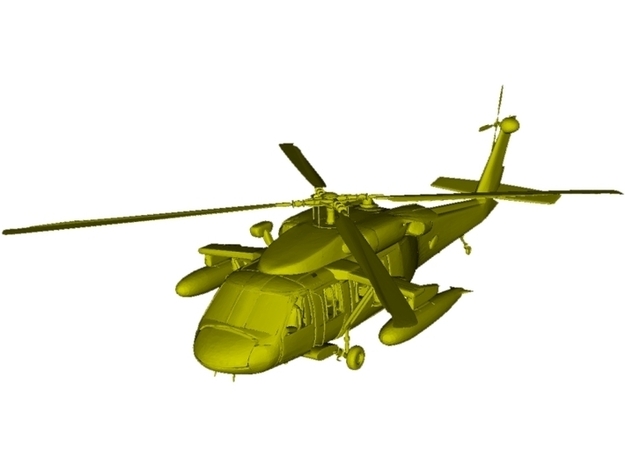 1/200 scale Sikorsky UH-60 Black Hawk x 1 in White Natural Versatile Plastic