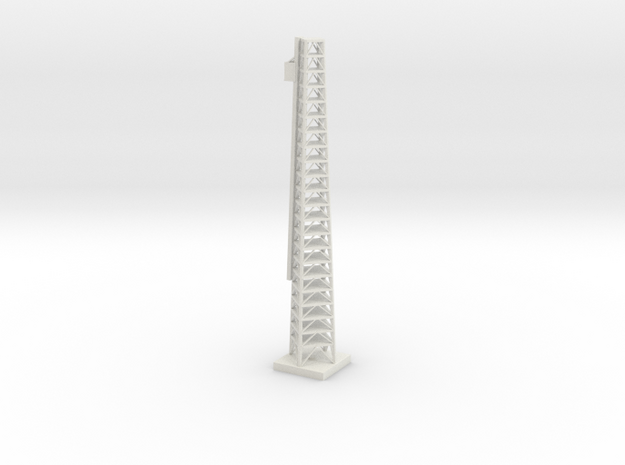 1/200 Scale Launch Complex Umbilical Tower in White Natural Versatile Plastic