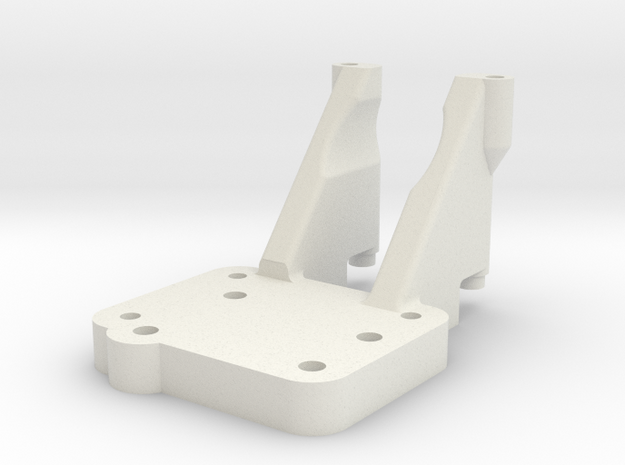 SCX10 Trans Adapter for Vaterra Twin Hammers. in White Natural Versatile Plastic