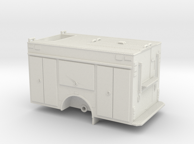 1/87 Rosenbauer Rescue Pumper Body #2 Compartment  in White Natural Versatile Plastic