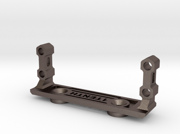 Metal Servo Mount V3 for Axial Capra in Polished Bronzed-Silver Steel
