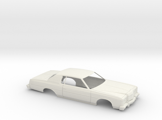 1/25 1974 Ford LTD Coupe Shell in White Natural Versatile Plastic