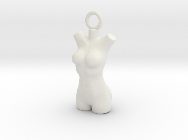 Cosplay Charm - Female Body in White Natural Versatile Plastic