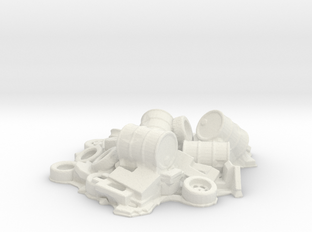 Scrap Junk Pile 1/24 in White Natural Versatile Plastic