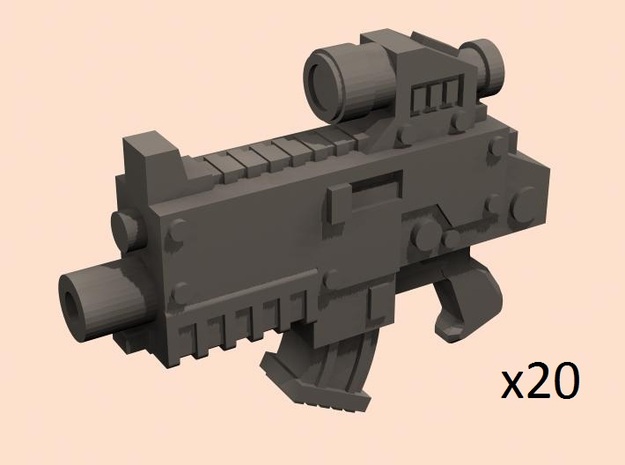 28mm gyrojet sight assault guns in Tan Fine Detail Plastic