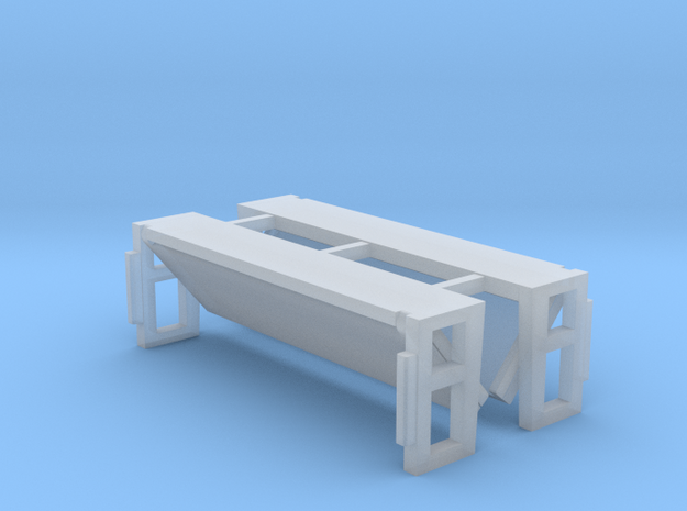 Folded Bed Lift Gate UP Position 1-87 HO Scale in Tan Fine Detail Plastic