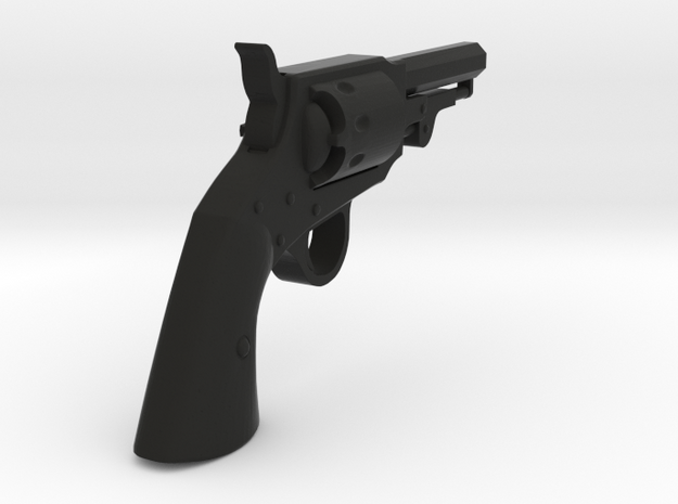 Ned Kelly Gang Colt 1851 Pocket Revolver 1:18 scal in Black Natural Versatile Plastic