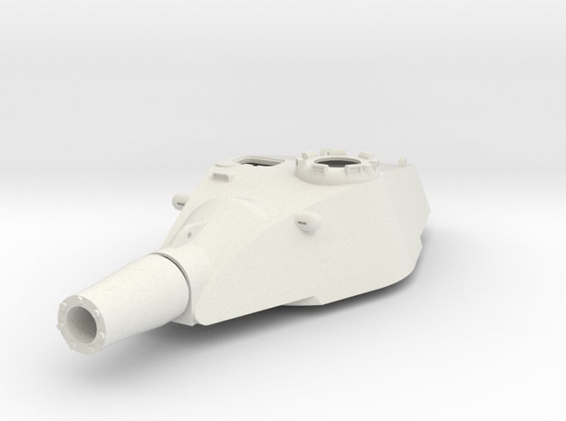 1:16 King TIger E-75 ausf B Turret Replacement in White Natural Versatile Plastic
