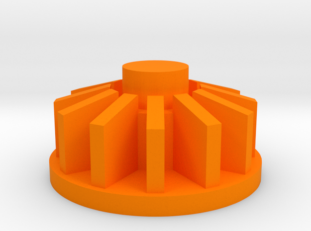 Hot Wheels Whip Creamer Turbine in Orange Processed Versatile Plastic