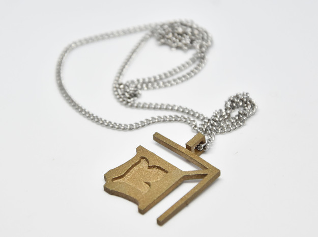 T1 Pendant in Polished Bronzed-Silver Steel