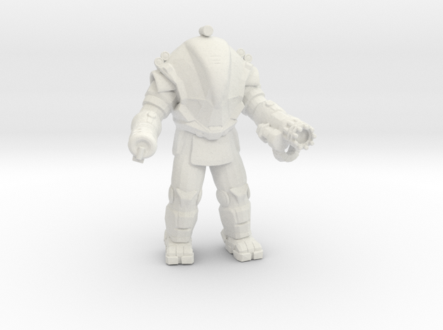 Aliens Exosuit Berserker miniature game 3inch tall in White Natural Versatile Plastic