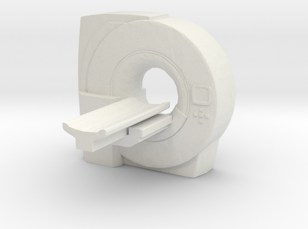 MRI Scan Machine 1/24 in White Natural Versatile Plastic