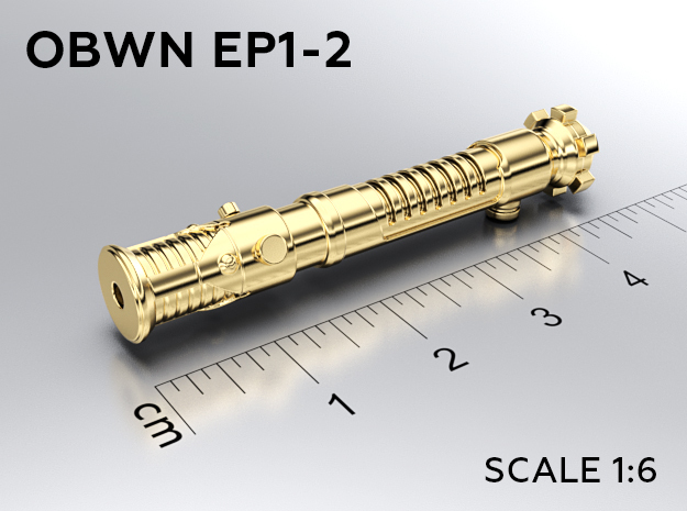 OBWN EP1-2 keychain in Natural Brass: Medium