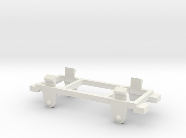 009 Free-Wheeler Chassis  in White Natural Versatile Plastic