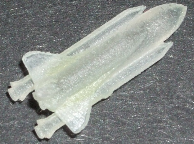 1/537 NASA Space Shuttle FUD (3mm Hollowed) in Smooth Fine Detail Plastic
