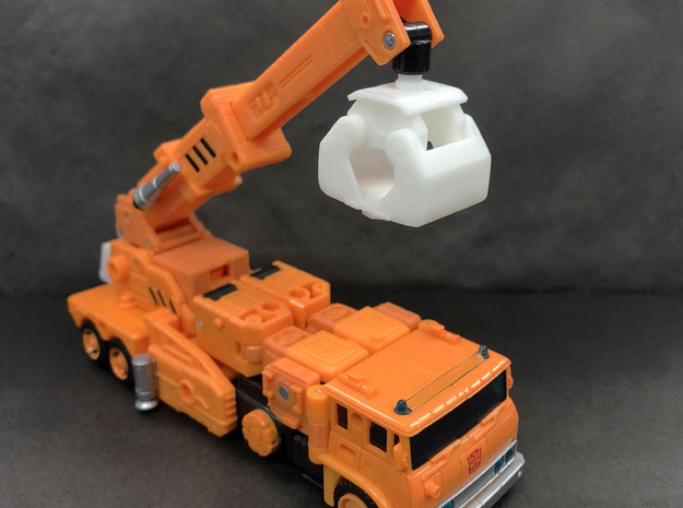 Earthrise: Grapple add-on in White Processed Versatile Plastic