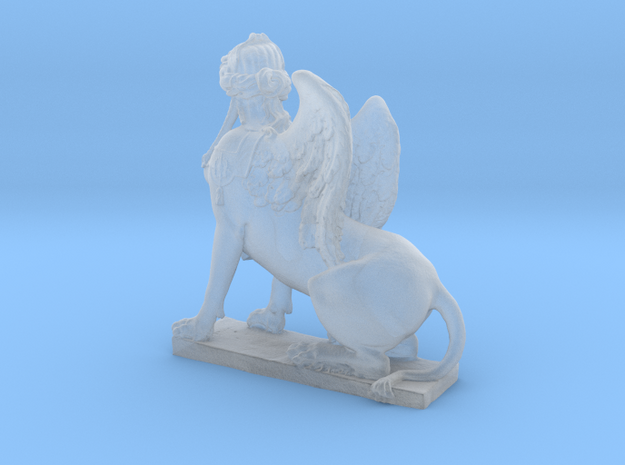 Greek Sphinx of Thebes and Oedipus  in Smooth Fine Detail Plastic: Medium