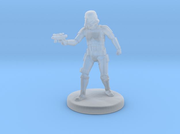 Storm Trooper Mini figure 001 in Tan Fine Detail Plastic