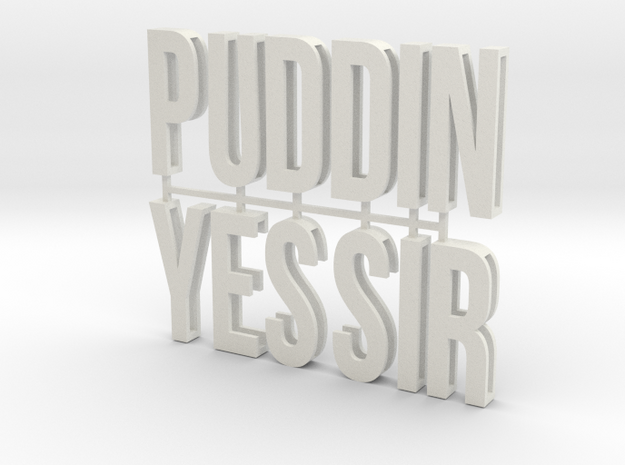 Cosplay Letter Kit - PUDDIN YES SIR (bent U)