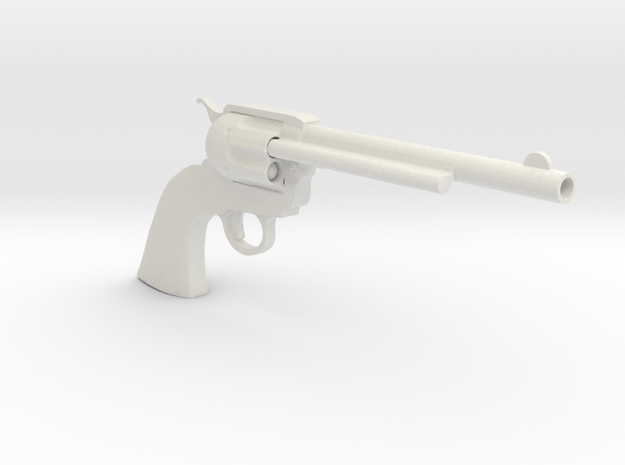 1/4th scale Colt Peacemaker in White Natural Versatile Plastic