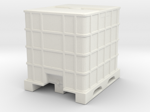 IBC Container Tank 1/56 in White Natural Versatile Plastic