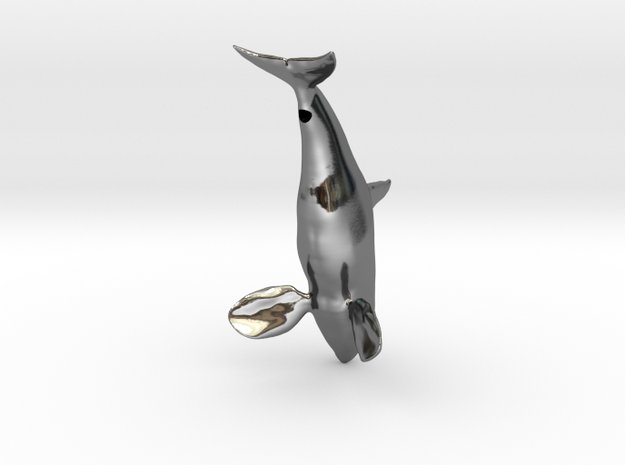 Orca-Male-Hollow in Fine Detail Polished Silver