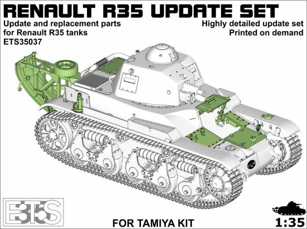 ETS35037 - Renault R35 updates in Tan Fine Detail Plastic