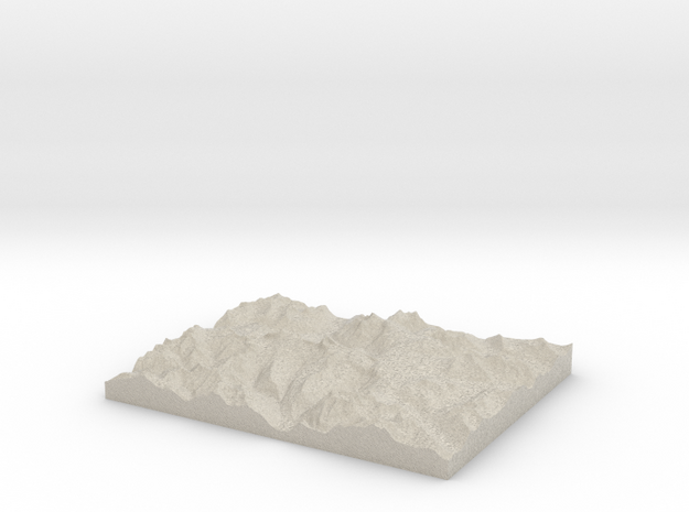 Model of The Trench in Natural Sandstone