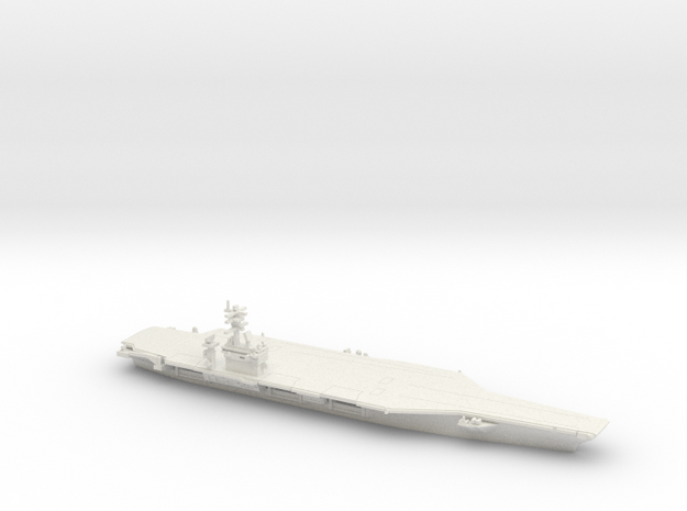 Nimitz-class CVN (CVN 68-70, 2017), 1/1800 in White Natural Versatile Plastic