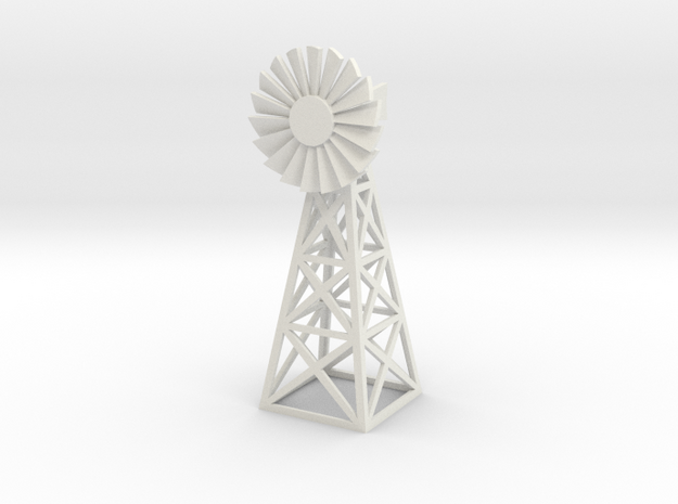 Steel Windmill 1/48 in White Natural Versatile Plastic