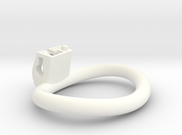 Cherry Keeper Ring - 57x43mm Wide Oval -7° ~50.2mm in White Processed Versatile Plastic