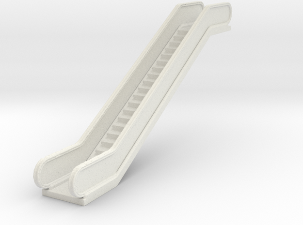 Escalator 1/100 in White Natural Versatile Plastic