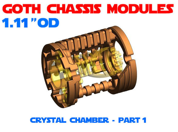 GCM111-CC-02-1 - Crystal Chamber Part1 - Shell in White Natural Versatile Plastic